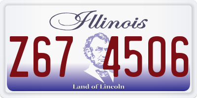IL license plate Z674506