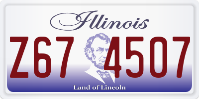 IL license plate Z674507