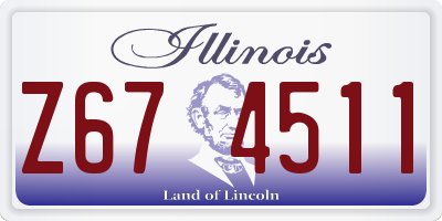 IL license plate Z674511