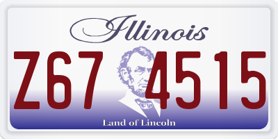 IL license plate Z674515