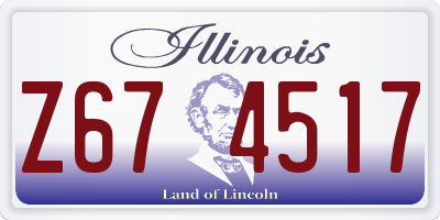 IL license plate Z674517