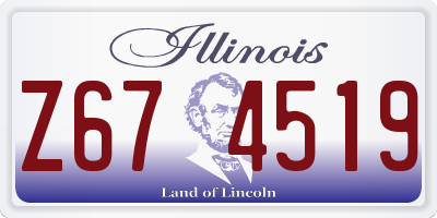 IL license plate Z674519