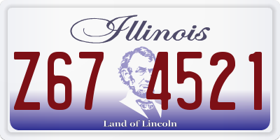 IL license plate Z674521
