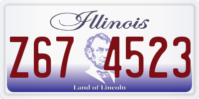 IL license plate Z674523