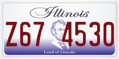 IL license plate Z674530