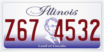 IL license plate Z674532