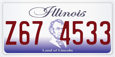IL license plate Z674533