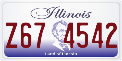 IL license plate Z674542