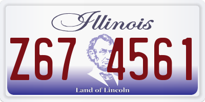 IL license plate Z674561