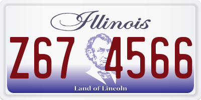 IL license plate Z674566
