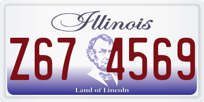 IL license plate Z674569