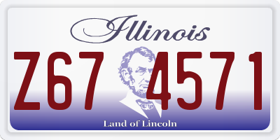 IL license plate Z674571