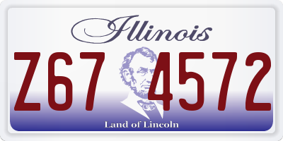 IL license plate Z674572