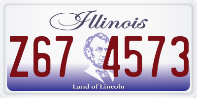 IL license plate Z674573
