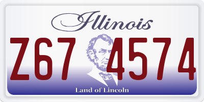 IL license plate Z674574