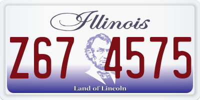 IL license plate Z674575