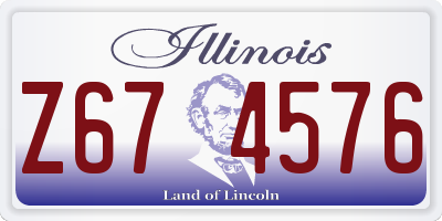 IL license plate Z674576