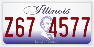 IL license plate Z674577