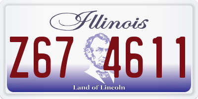 IL license plate Z674611