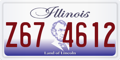 IL license plate Z674612