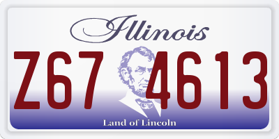 IL license plate Z674613