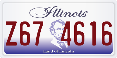 IL license plate Z674616