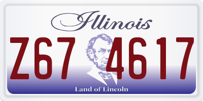 IL license plate Z674617