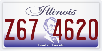 IL license plate Z674620