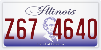 IL license plate Z674640