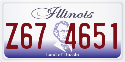 IL license plate Z674651