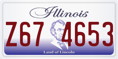 IL license plate Z674653