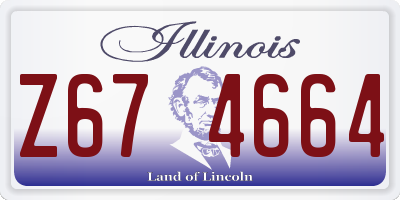 IL license plate Z674664