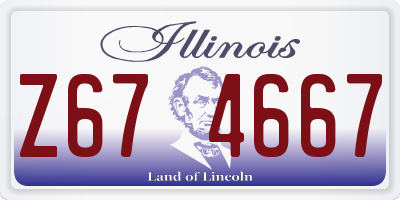 IL license plate Z674667