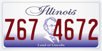 IL license plate Z674672