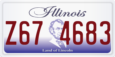 IL license plate Z674683