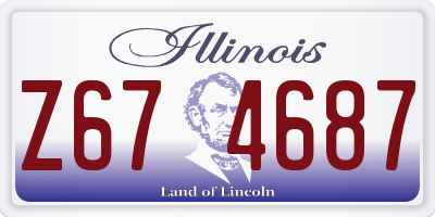 IL license plate Z674687