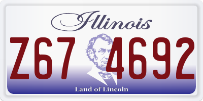 IL license plate Z674692