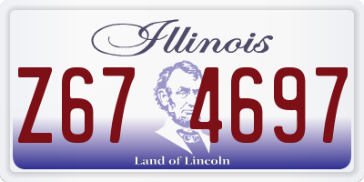IL license plate Z674697