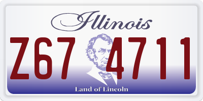 IL license plate Z674711