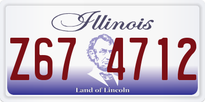 IL license plate Z674712