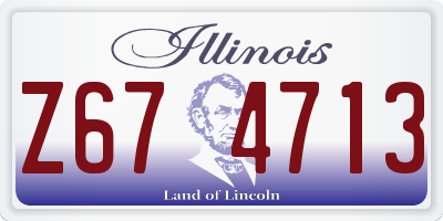 IL license plate Z674713