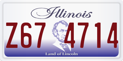 IL license plate Z674714