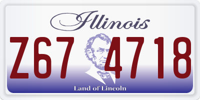 IL license plate Z674718