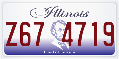 IL license plate Z674719