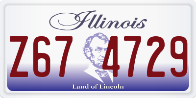 IL license plate Z674729