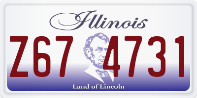 IL license plate Z674731