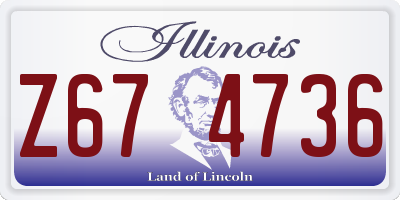 IL license plate Z674736