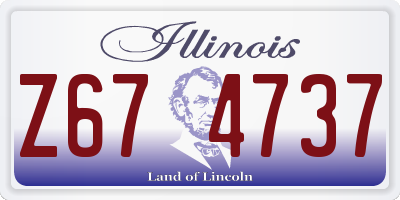 IL license plate Z674737