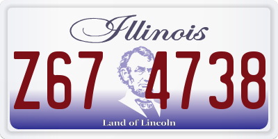 IL license plate Z674738