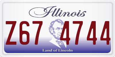 IL license plate Z674744
